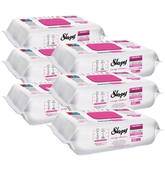 Levně Ubrousky Na Úklid Vůně Lilie 6x100 Kusů Limitovaná Edice Sleepy