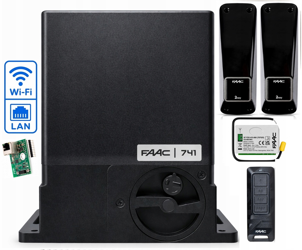 Pohon pre posuvnú bránu Faac 741C DELTA3 do 900 Kg Wifi Lan