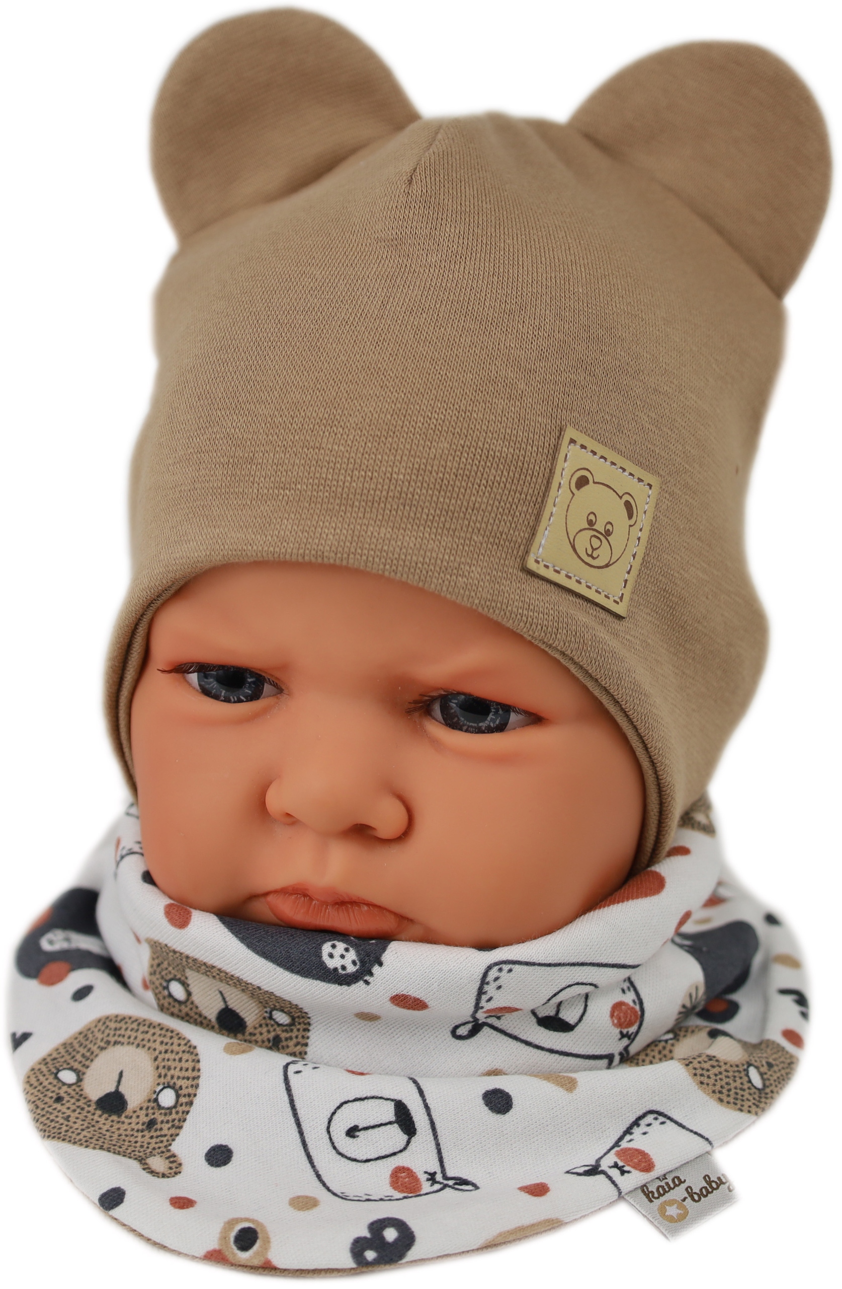 Kaia-baby czapka niemowlęca komplet