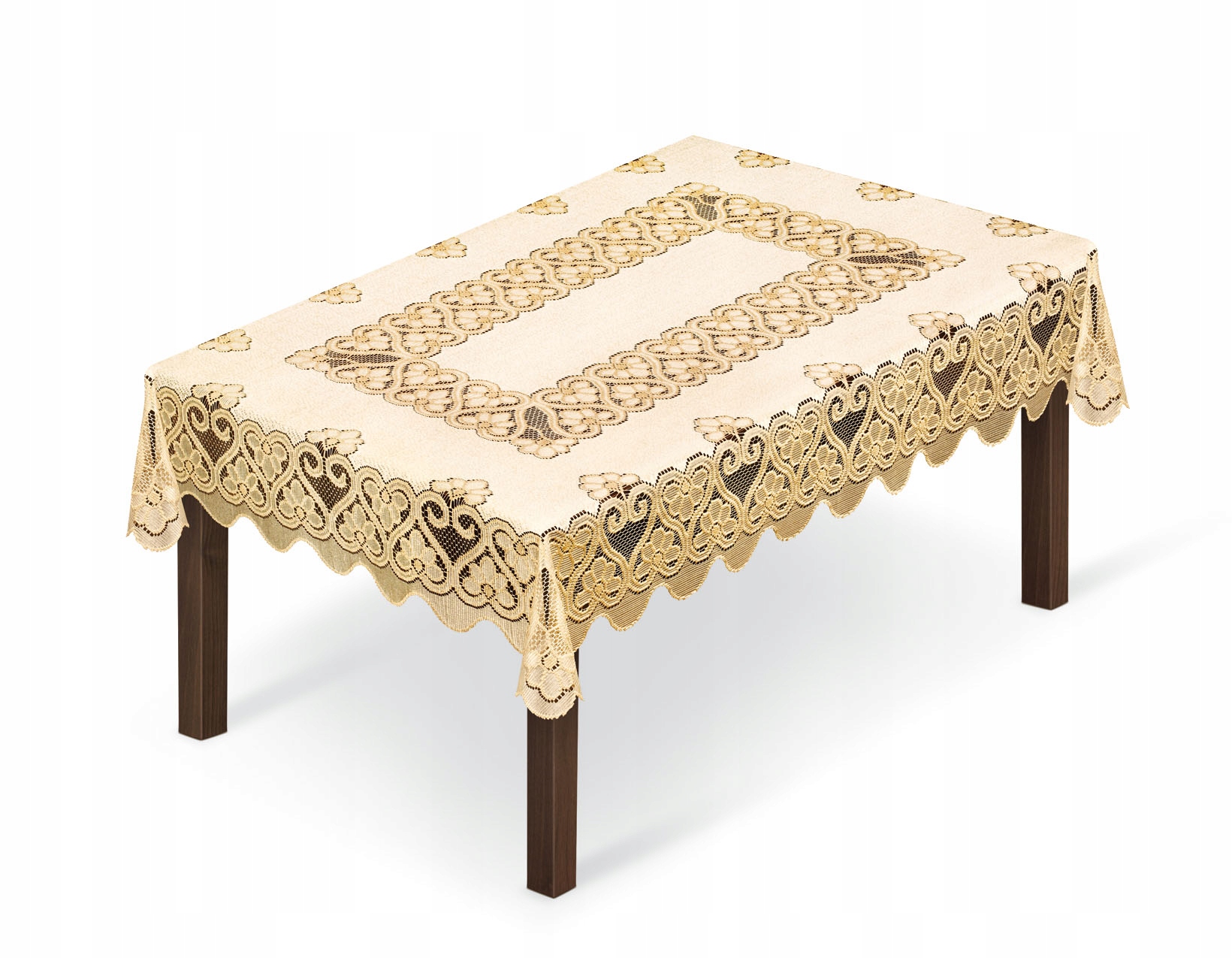 

Obrus Żakard Prostokąt 100x150 krem-c.złoty 25255