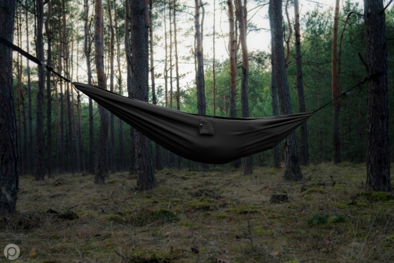 táborová hojdacia sieť TigerWood Medveď XL čierna