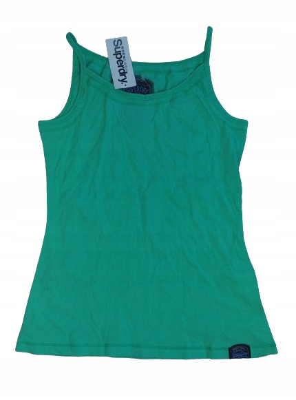 Q4181 DAMSKA BAWEŁNIANA KOSZULKA NA RAMIĄCZKACH TOP SUPERDRY L