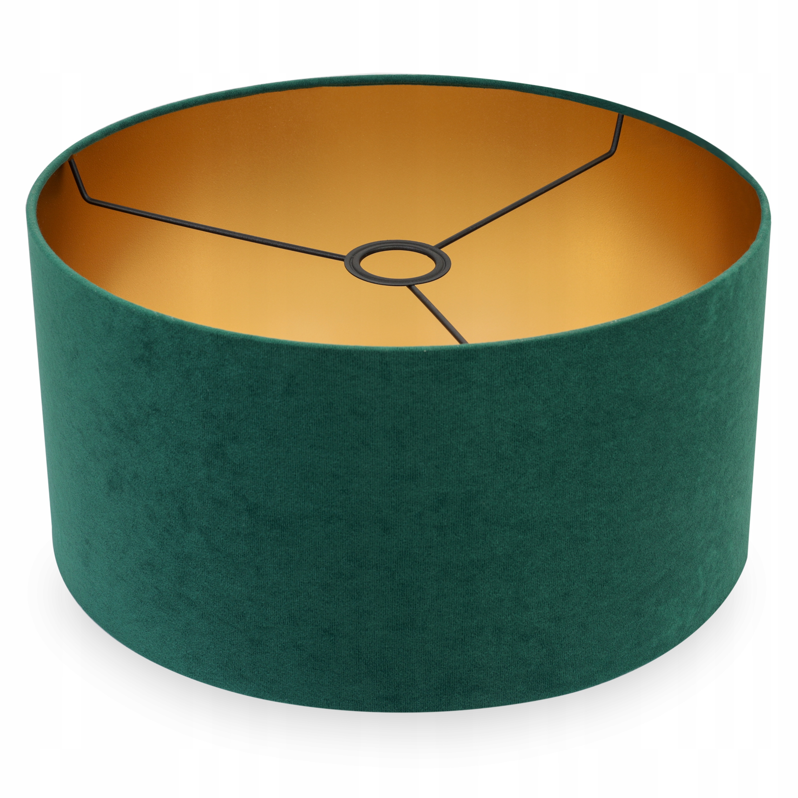 

Nowoczesny Złoty Abażur Welur 35 cm