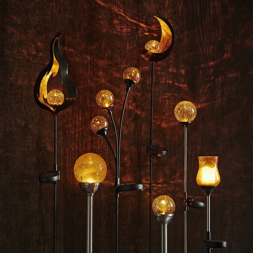 Ledowa lampa solarna ogrodowa IP44 z czujnikiem zmierzchu 70 cm ZEWNĘTRZNA Marka Star Trading