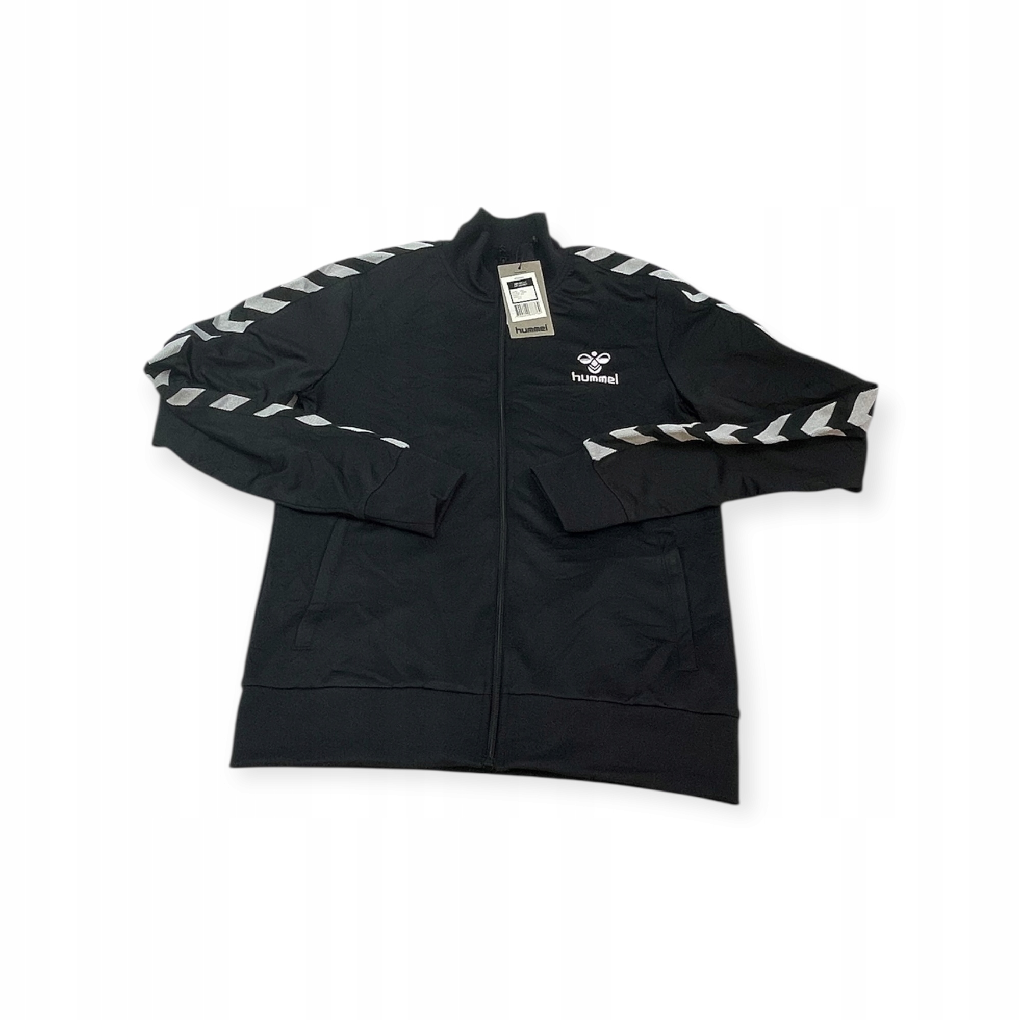 Sportovní mikina Hummel dámská černá rozepínací, logo, klasický styl S