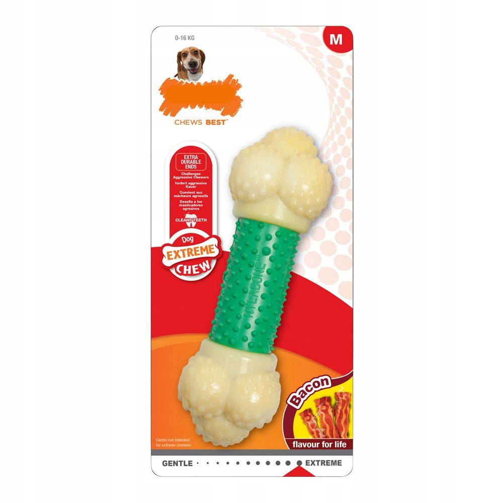 Levně Kousátko pro psa Nylabone Extreme Chew Double Action