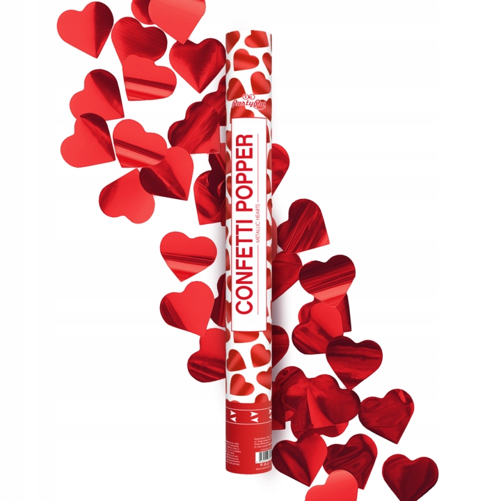 

Konfetti czerwone serca 60cm urodziny rocznica hit