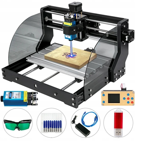 FREZARKA CNC PRO Z LASEREM 15W+ STEROWNIK OFFLINE