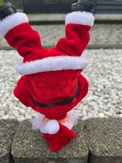 TAŃCZĄCY ŚWIĘTY MIKOŁAJ NA GŁOWIE ŚMIESZNY PREZENT ŚWIĘTA Marka pol-line