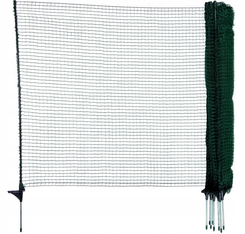 Siatka Ogrodzeniowa Mobilna 90cmx25m Zielona Gęsta Ogród Kemping Basen Fix