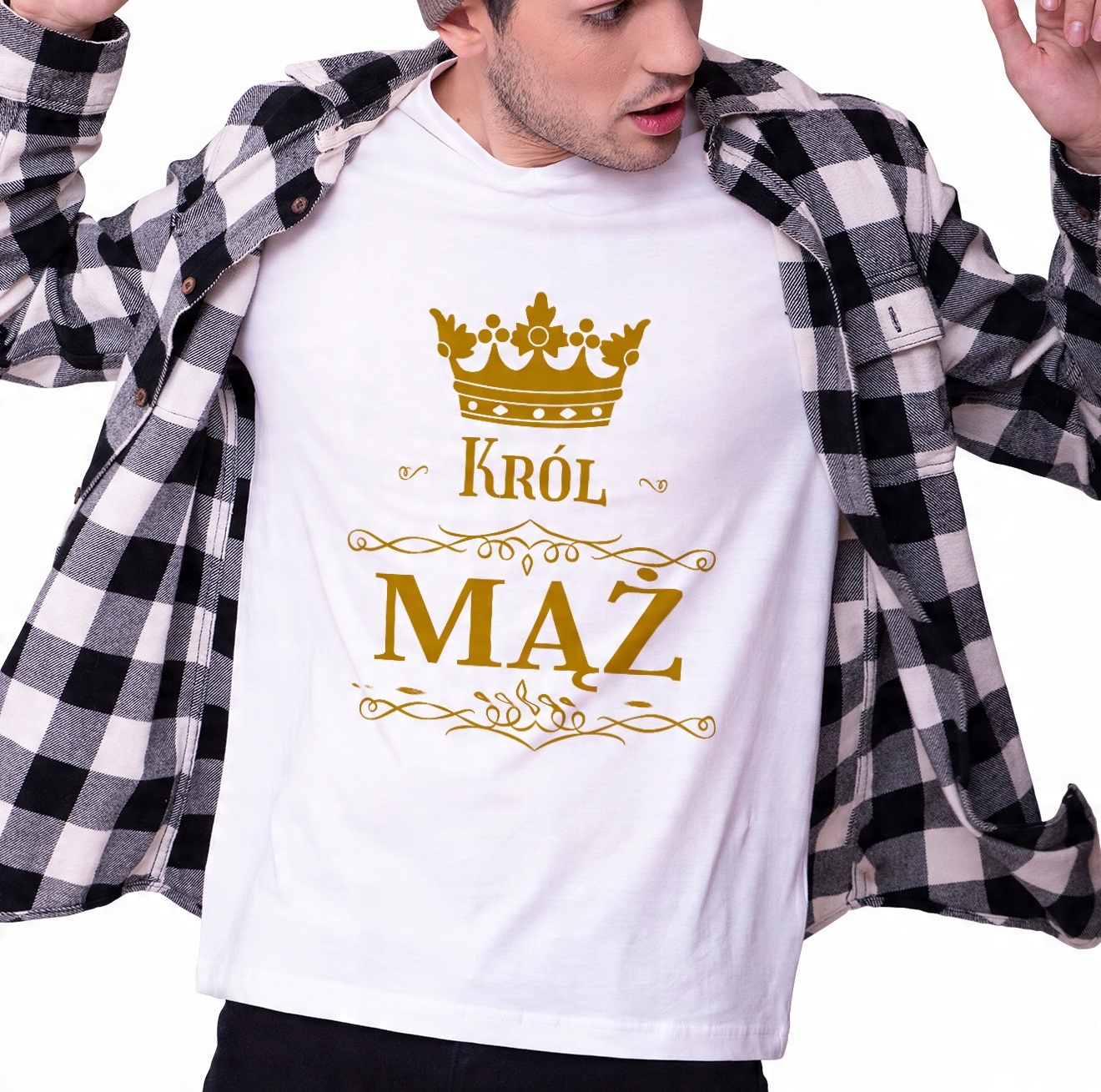 

Koszulka dla męża Król Mąż Urodziny L