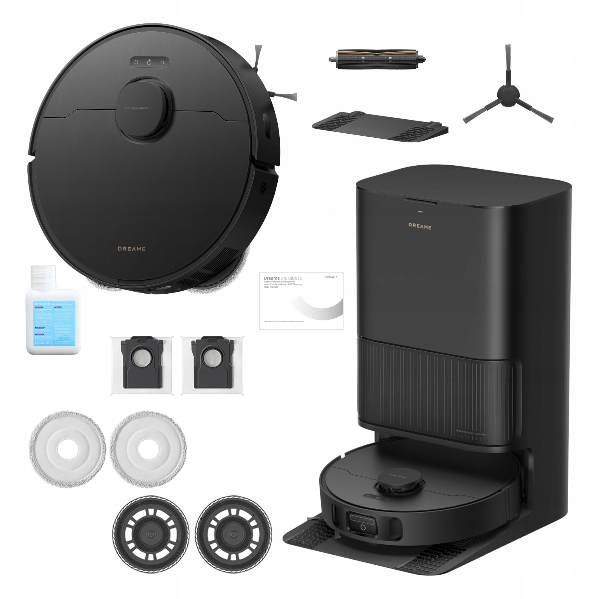 Automatyczny Robot sprzątający Dreame L40 Ultra Ce Czarny Mopujący 13000 Pa