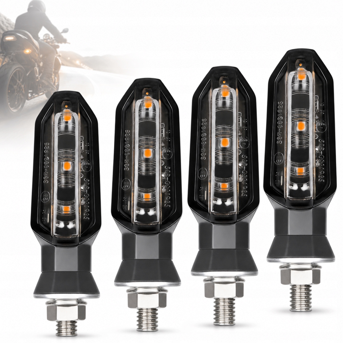 2026 Nowy 4SZT Kierunkowskazy 3 Led Do Quada Skutera Motocykla Motoru M8