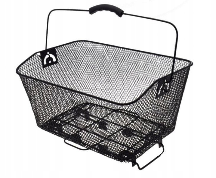 Kosz rowerowy bagażowy tył siatkowy na click