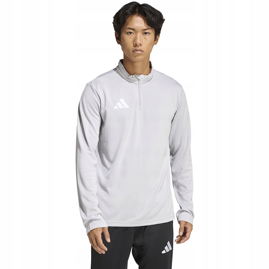 Mikina s 1/4 zipem pánská adidas Entrada 26 šedá JZ6654 vel. XL