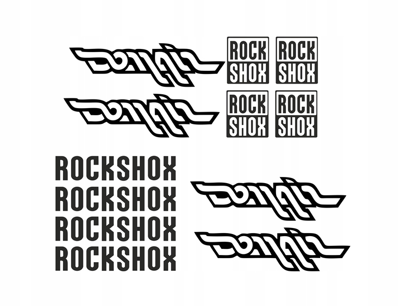 Zestaw naklejek Rock Shox Domain naklejki