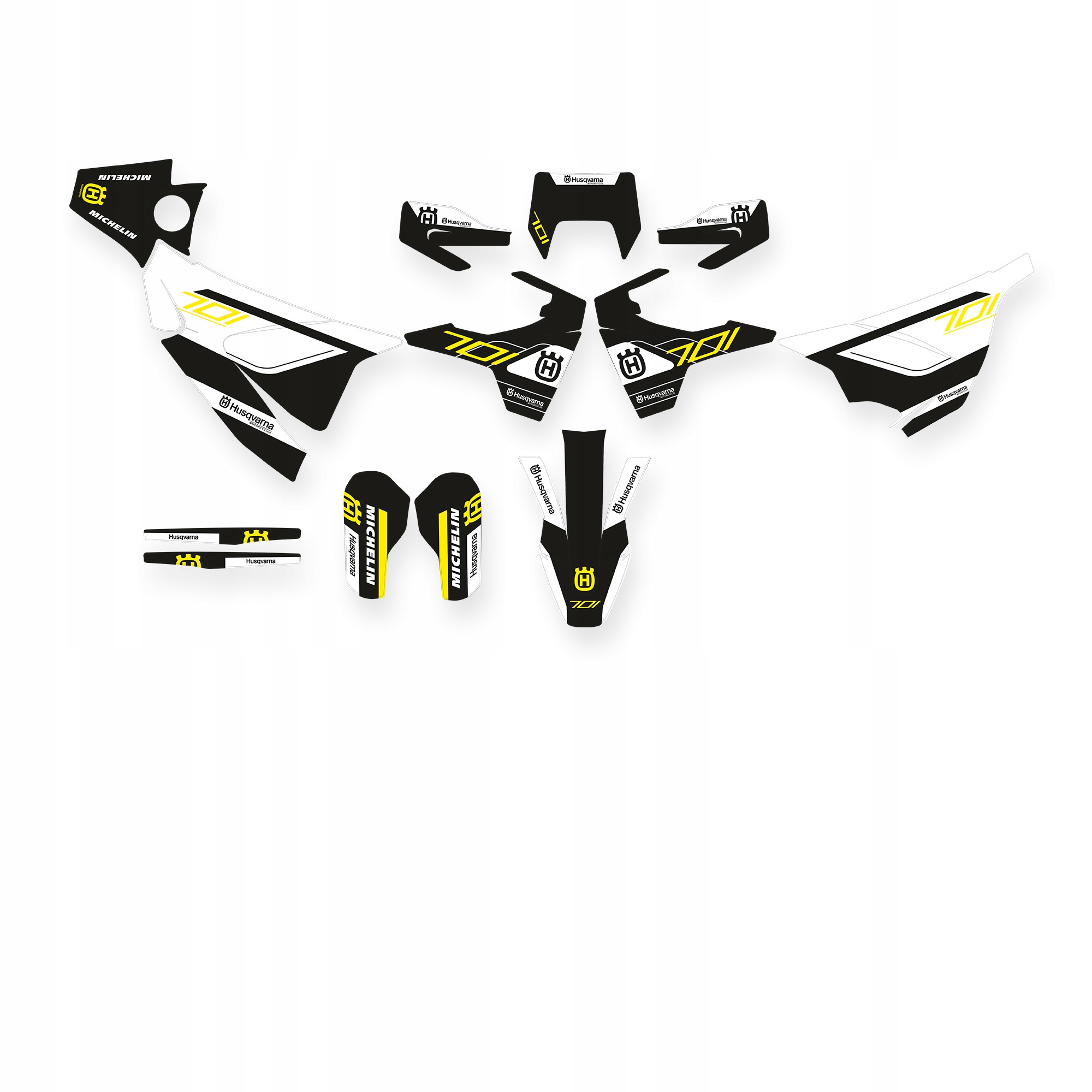 283 - Husqvarna 701 Enduro 2015 - 2022 V2 шпон