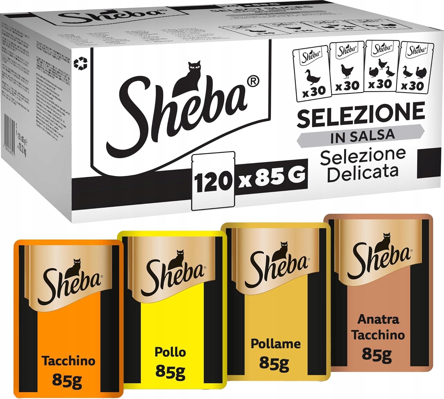 Levně Sheba Paštika Drůbež dospělá kočka kompletní 10.2 kg