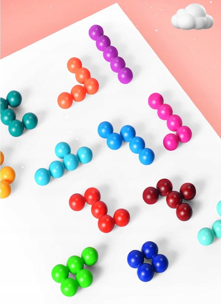 UKŁADANKA LOGICZNA GRA ZRĘCZNOŚCIOWA ŁAMIGŁOWKA IQ Materiał plastik