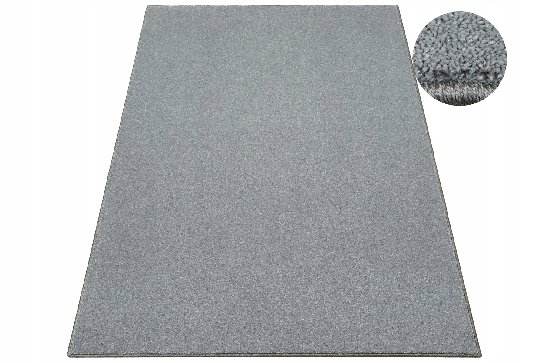 Dywan Szary Srebrny Brokat Gęsty Mięciutki Do Pokoju Pearl-flash 250x350 cm