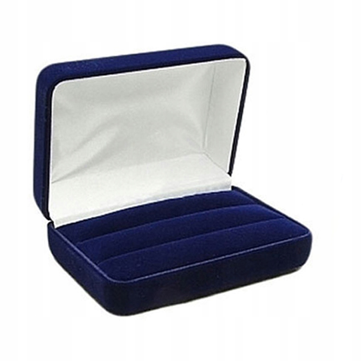 

Szafirowe pudełko na spinki do mankietów, krawata