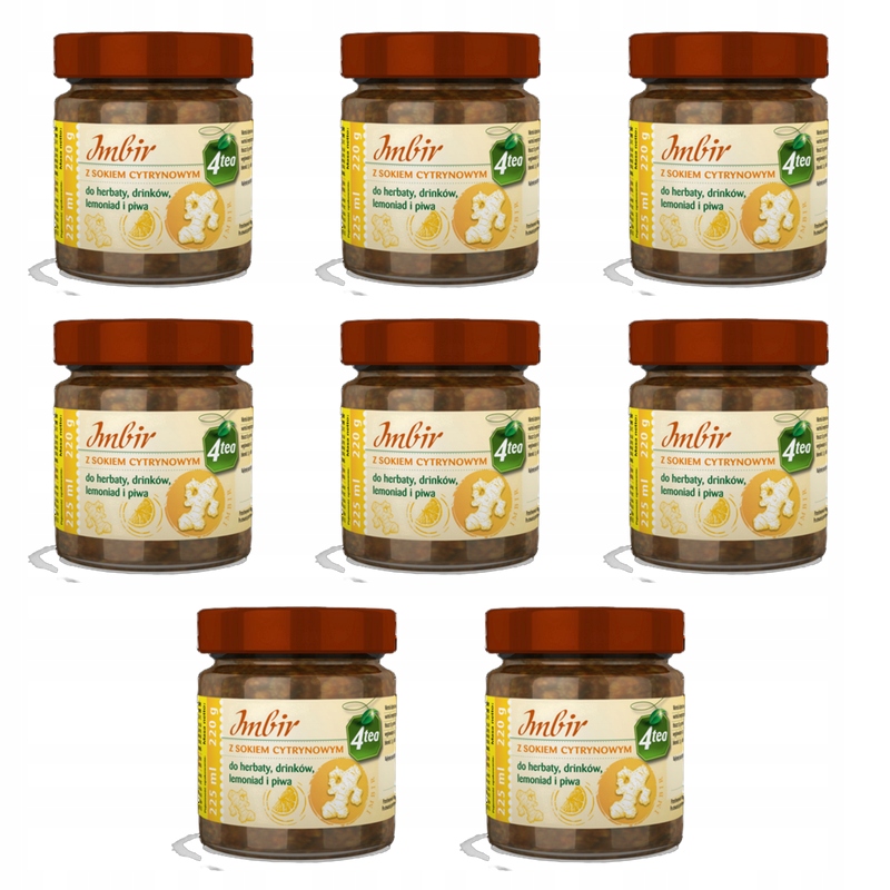 Zázvor s citronovou šťávou 225 ml 4tea X8