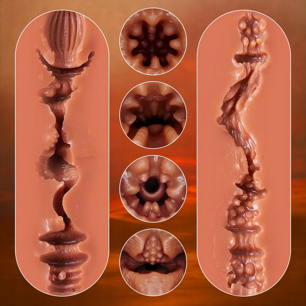 TASCHENMUSCHI Realistyczny Masturbator 730g Dla Mężczyzn 5D Klitoris — miniatura 3