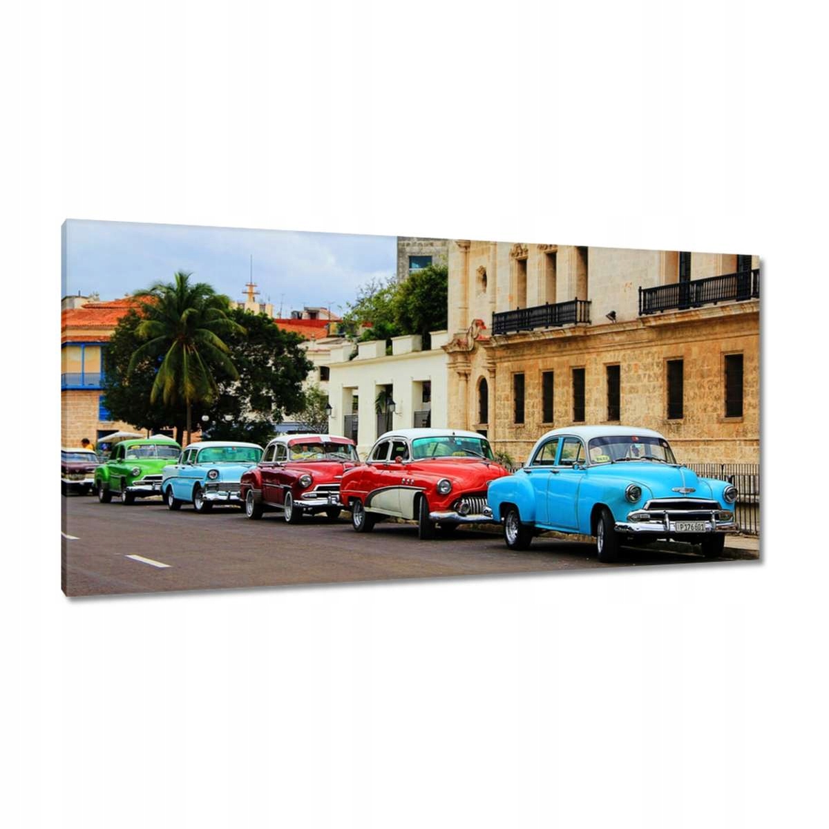 Obrazy 115x55 Kubánské auta