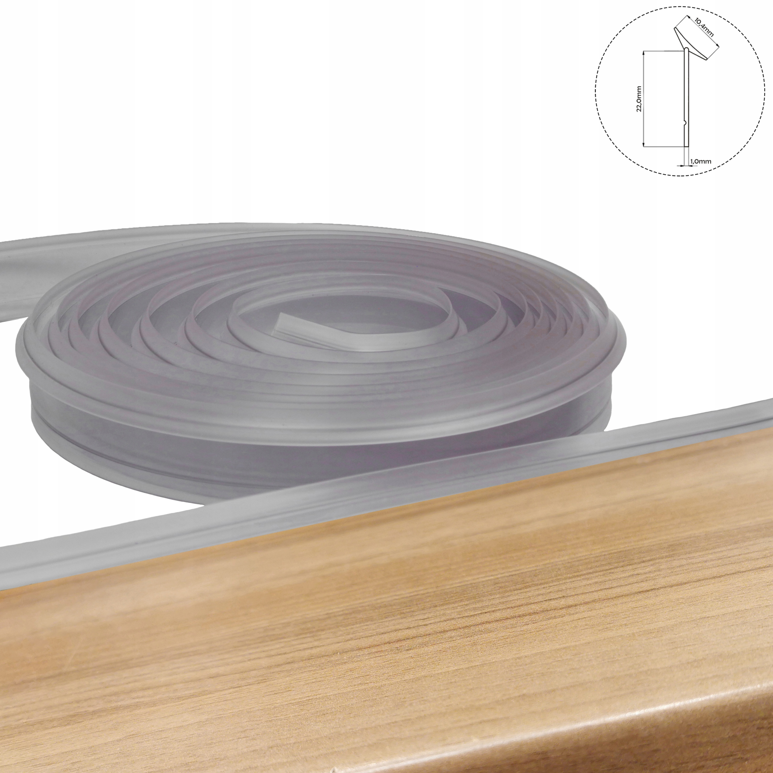 Listwa uszczelniająca blatowa TRANSPARENTNY 4,2m