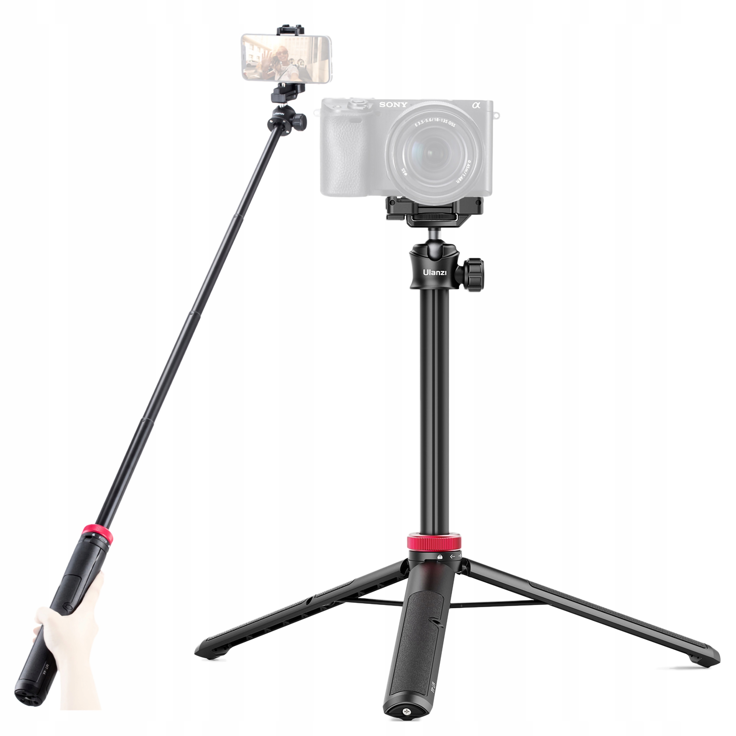 Stativ Monopod Selfie Stick 109 Cm Ulanzi MT-44 pro iPhone 16 15 14 13 12