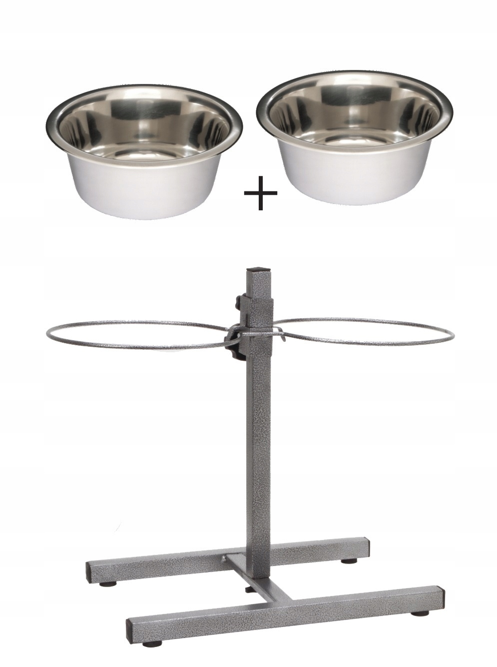 

Barry King Stojak regulowany miski psa metal 2,8l