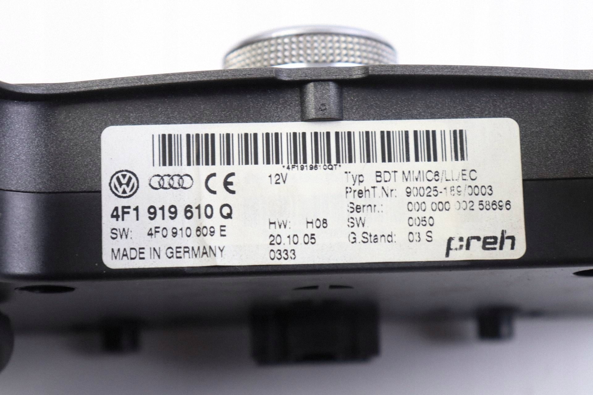 AUDI A6 C6 control panel MMI navigation devices RADIA 4F1919610Q