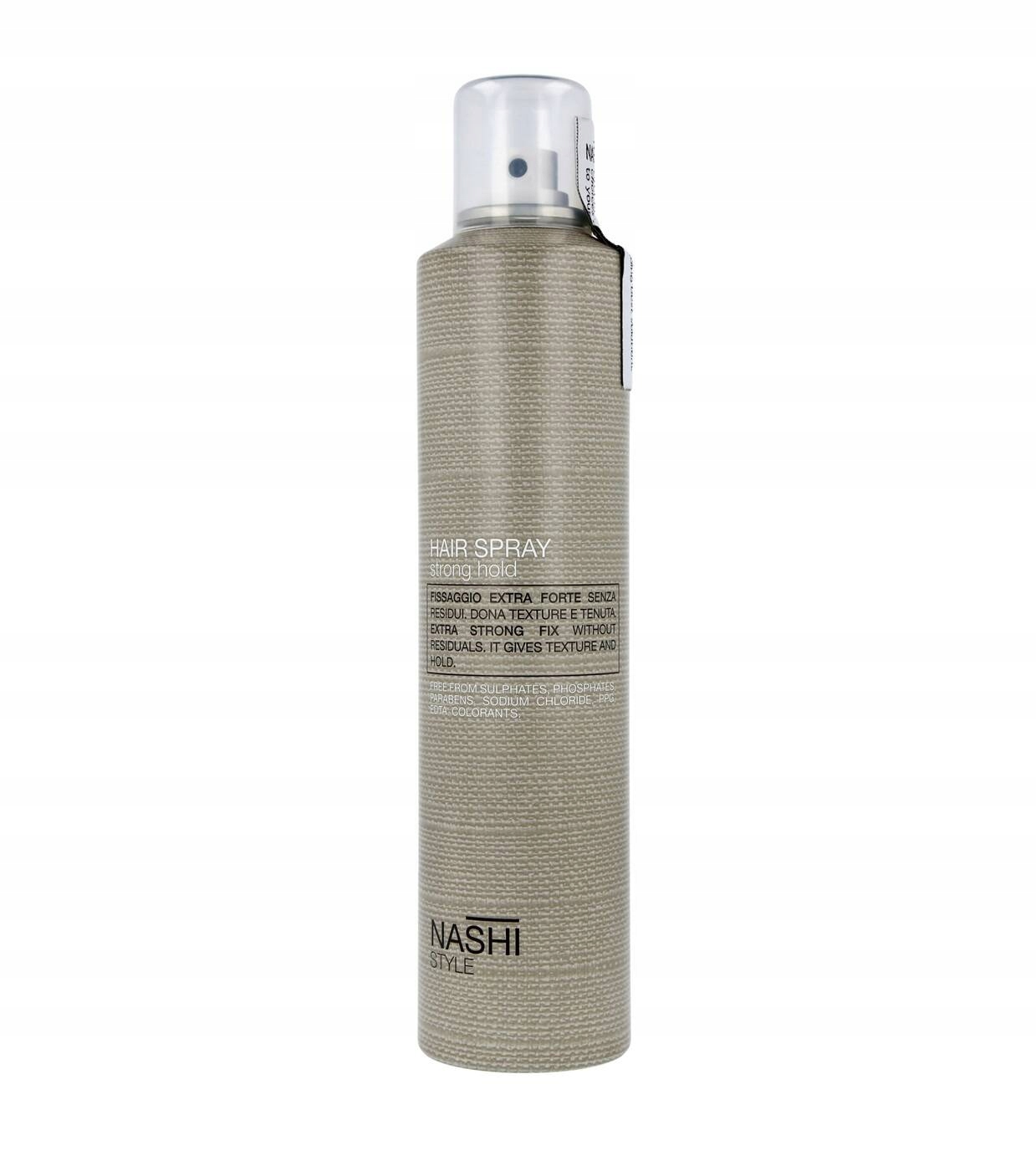 Nashi Argan Style Hair Spray Strong Hold, Odżywczy Lakier do Włosów 300 ml