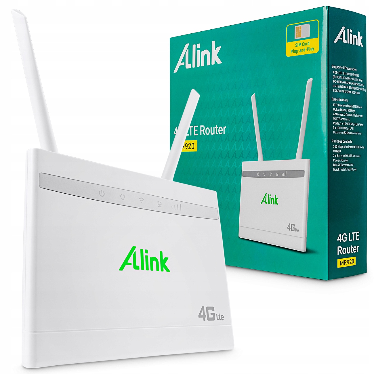 Router Alink MR920 4G Lte 300 Mbps Lan/wan antény