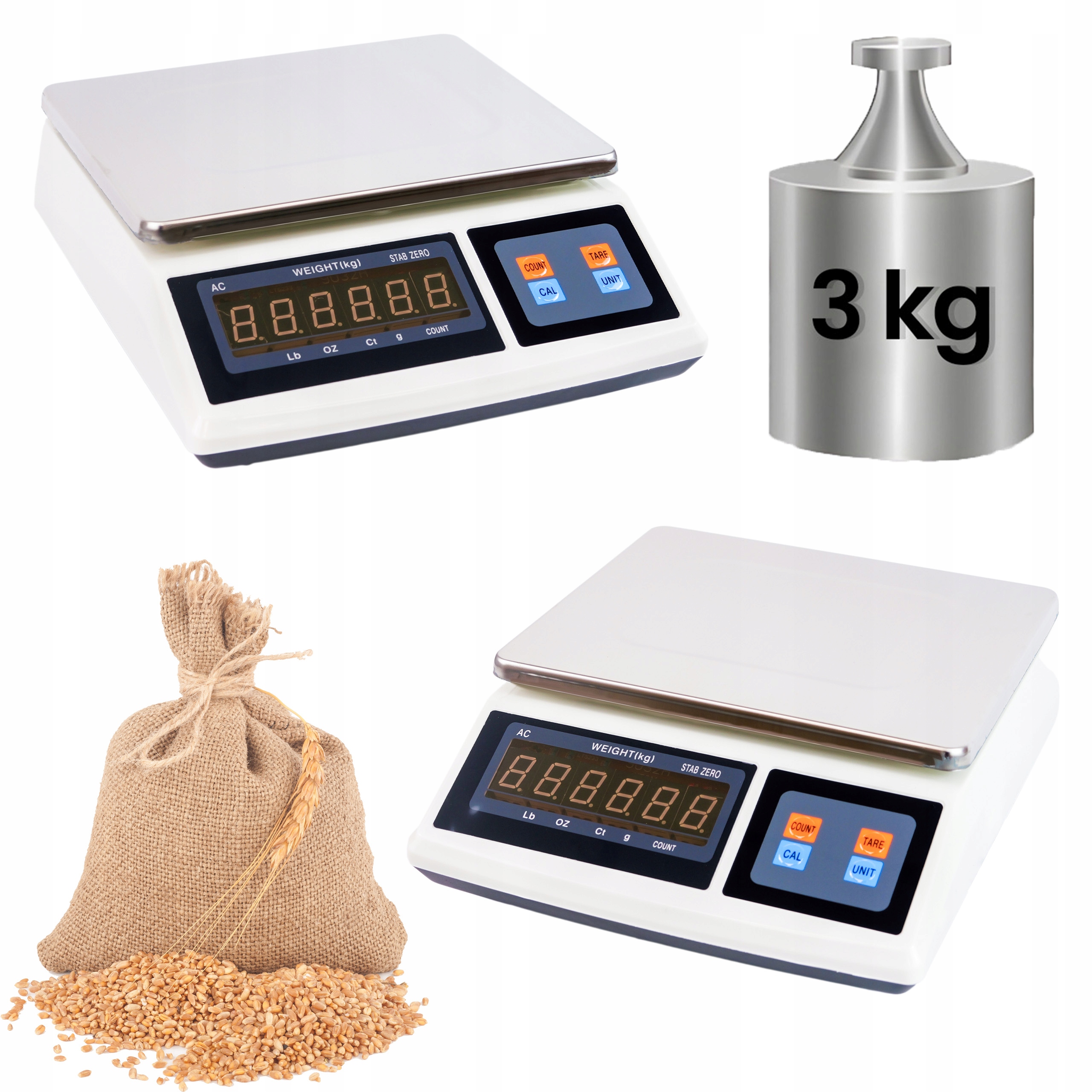 Obchodová Váha Do 3 Kg Elektronická Klenotnická Přesnost 0,1 g