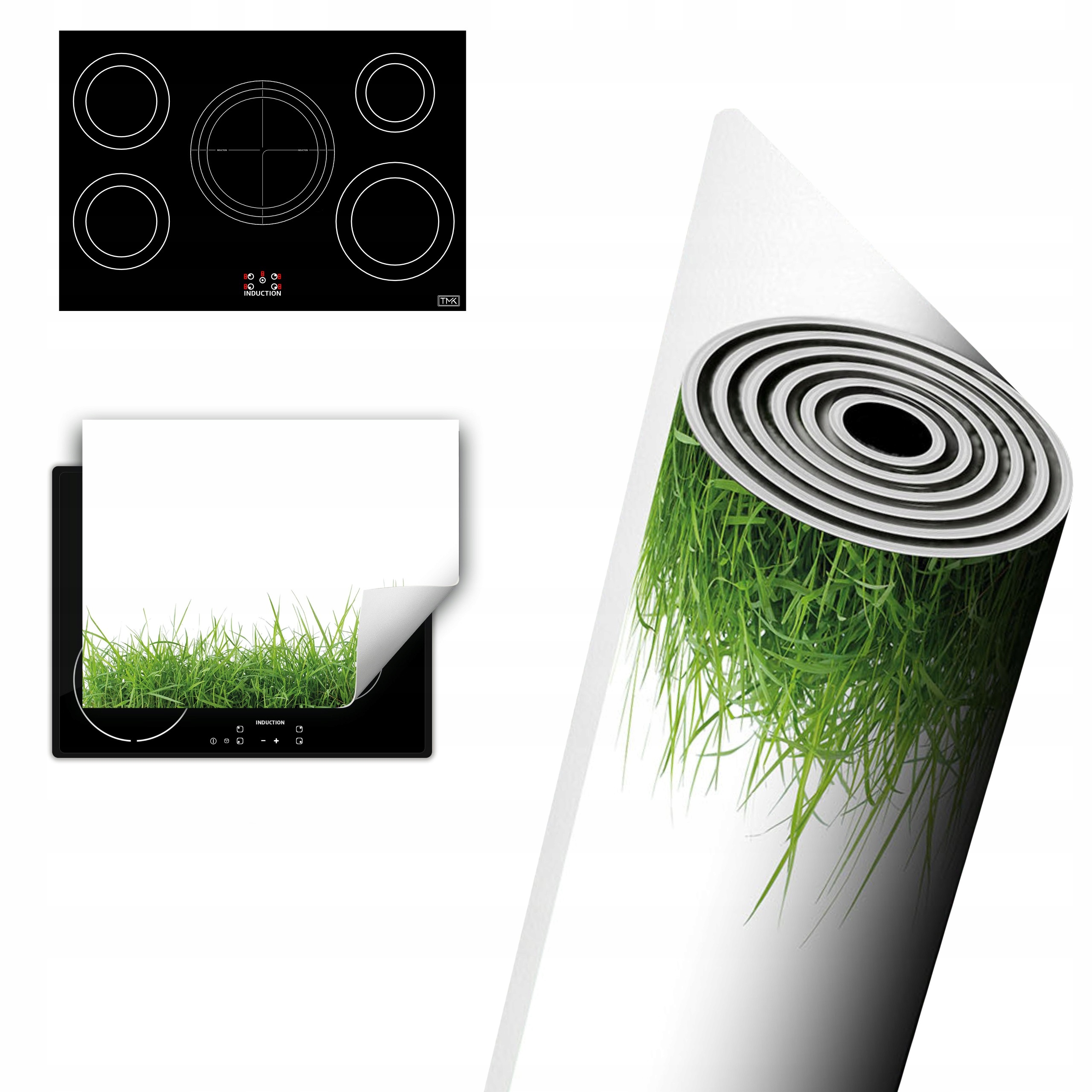 Vinylová Ochrana Na Indukci Pracovní Deska 80x52 bílá tráva