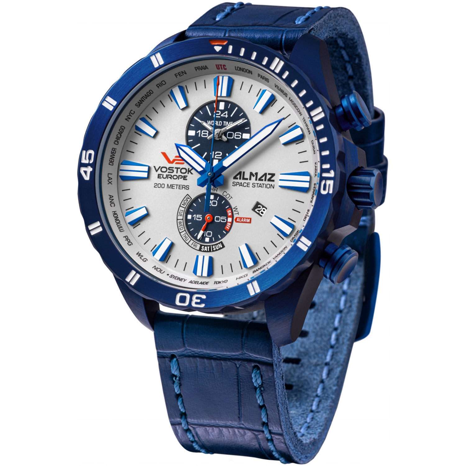 Pánské Hodinky Vostok Europe YM8J-320D657 modrý pásek