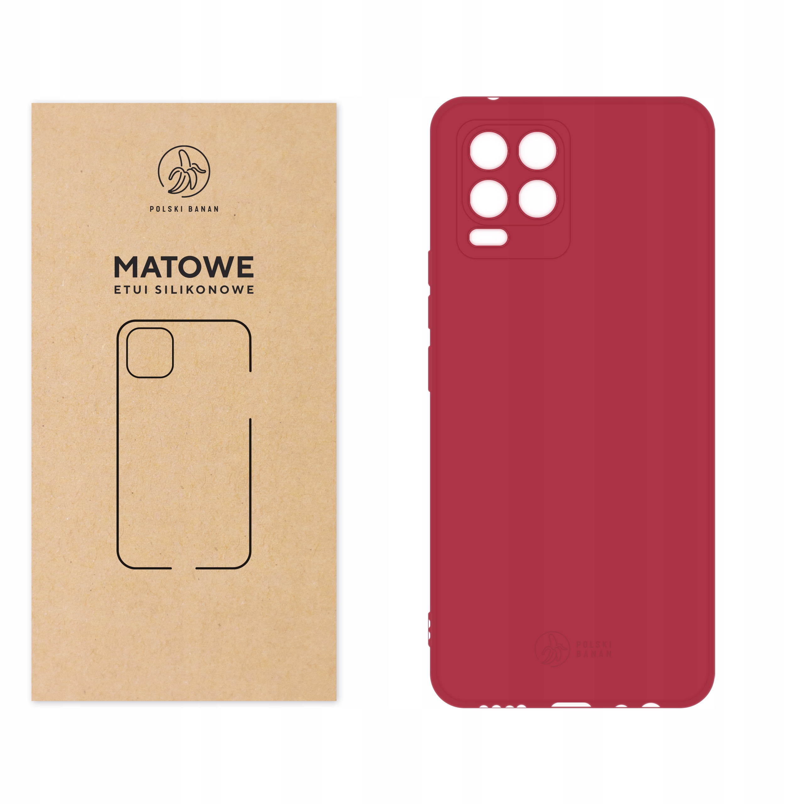 

Etui Matowe do Realme 8 8 Pro wiśniowe