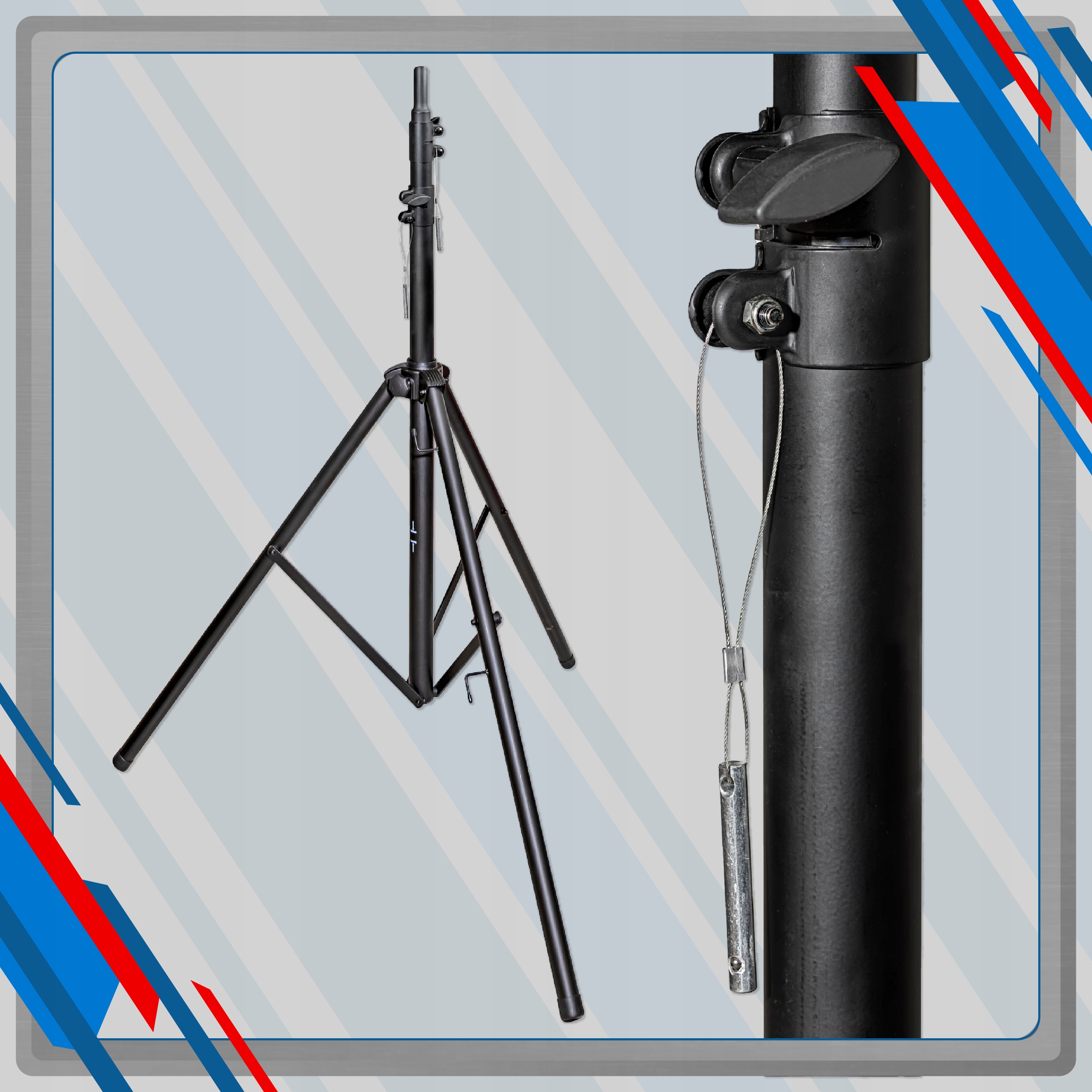 STATYW DO LAMP ROBOCZY STOJAK DO REFLEKTORA 3M WYS EAN (GTIN) 3281859911007