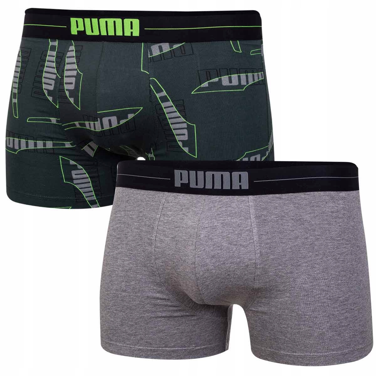 

Puma Bokserki Męskie Boxers 2 Pary Green/grey r.M
