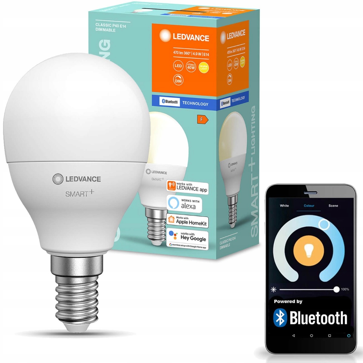 

Żarówka Led Kulka E14 4,9W 2700K Ledvance Smart Bt