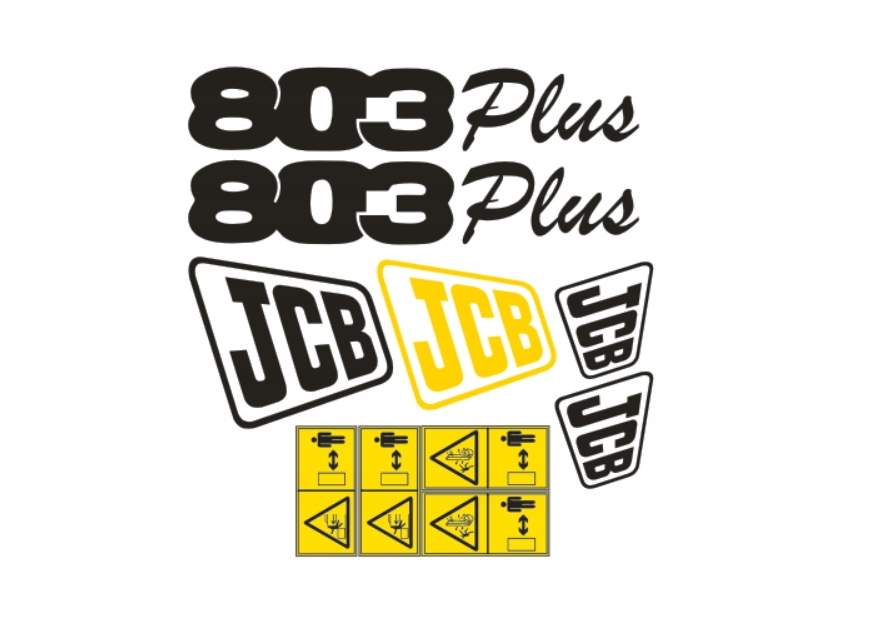 Samolepky s nálepkou Jcb 803 Plus