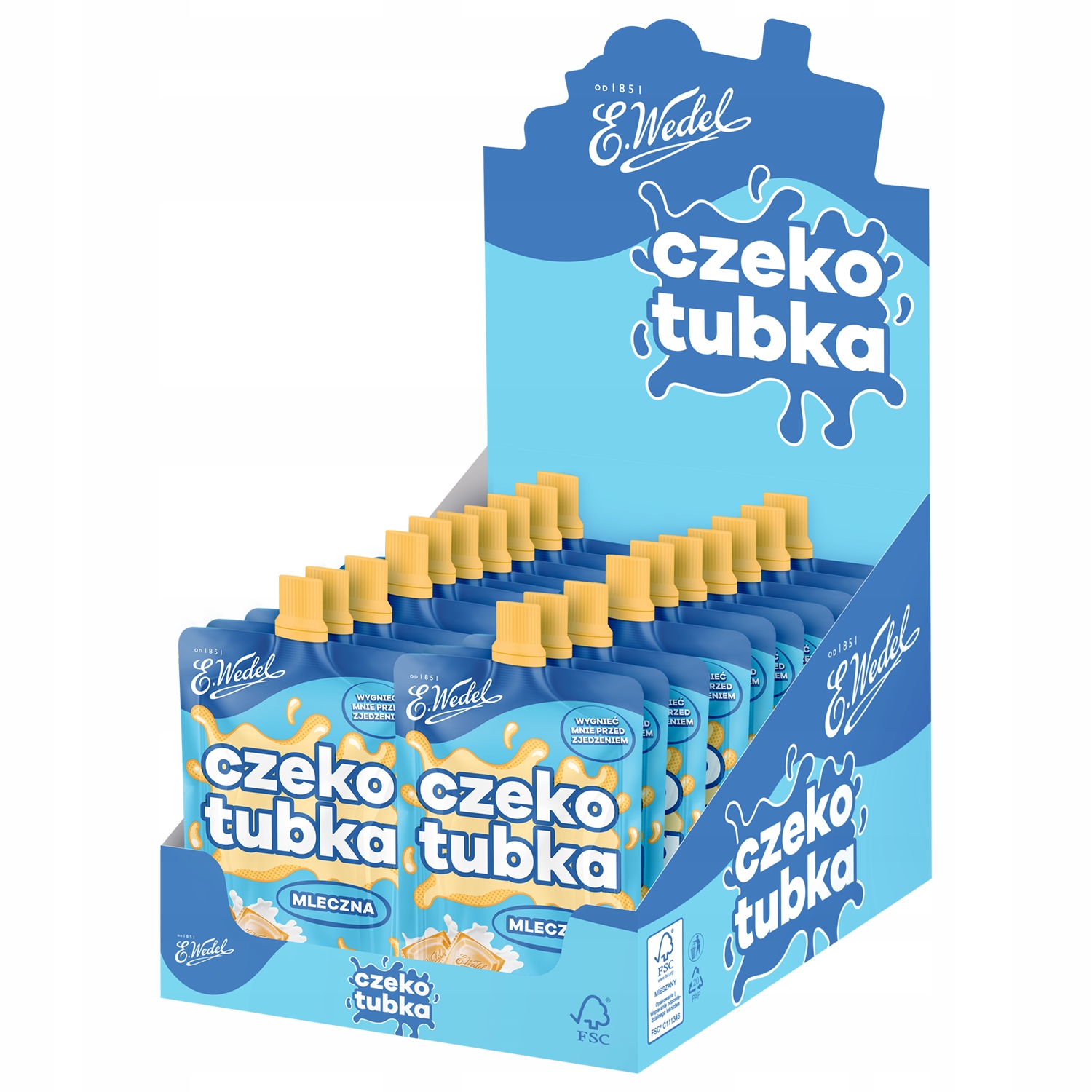 Czekotubka krem mleczny E.Wedel 1kg (20 x 50 g) E.Wedel