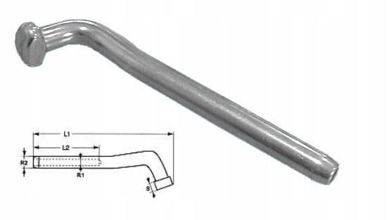 KOŃCÓWKA DO ZAWALCOWANIA HAKOWA NA LINE 4MM DO ŻAGLÓWKI