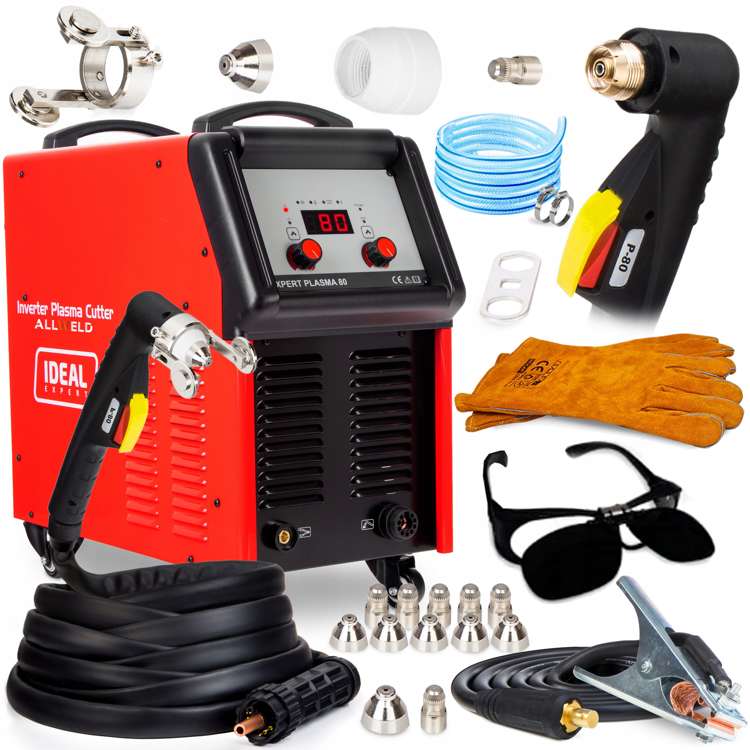 Plazmová Řezačka Ideal Expert Plasma 80 Igbt 80A 40 MM, Držák 6 M