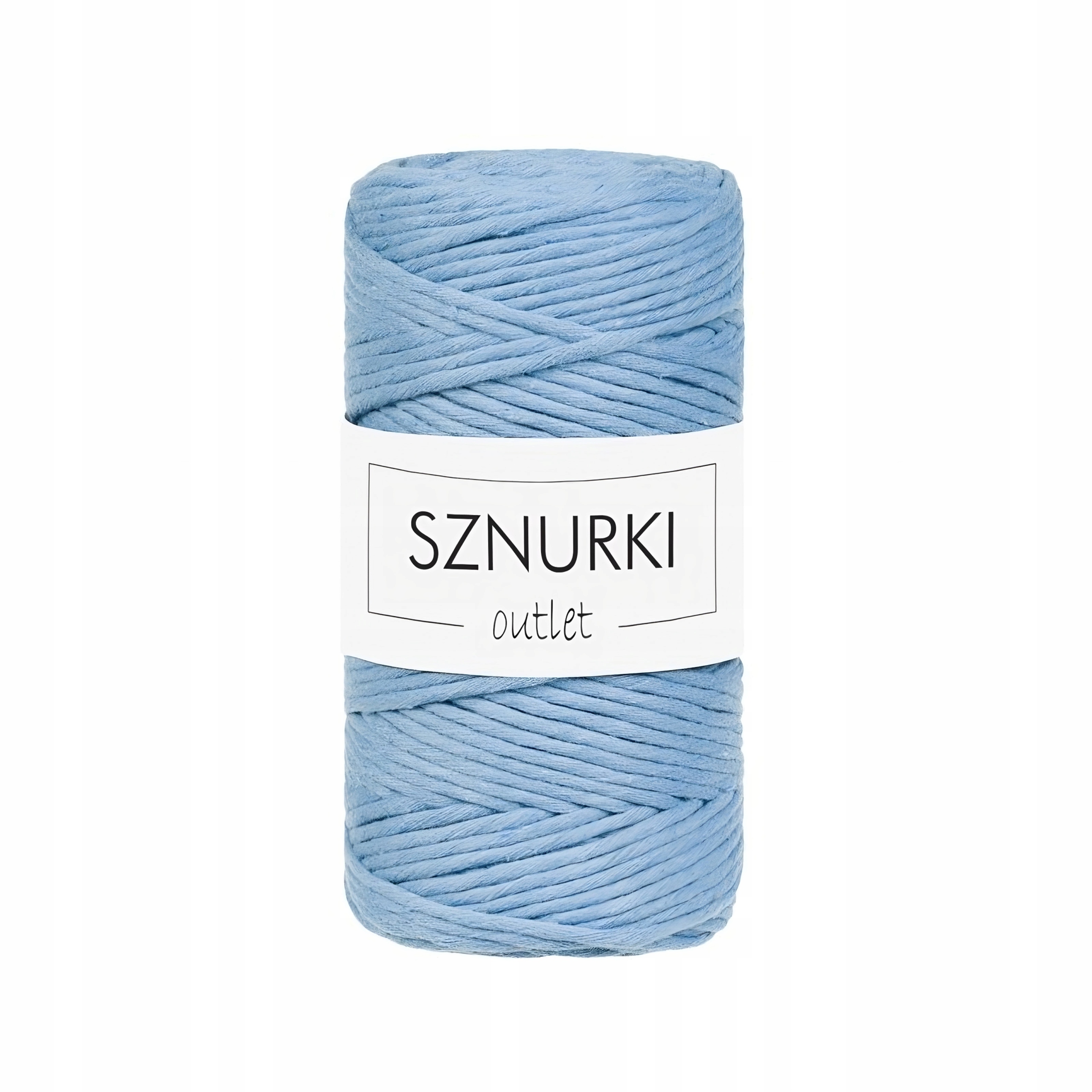 Sznurki Outlet Bawełniany Skręcany 3mm Niebieski