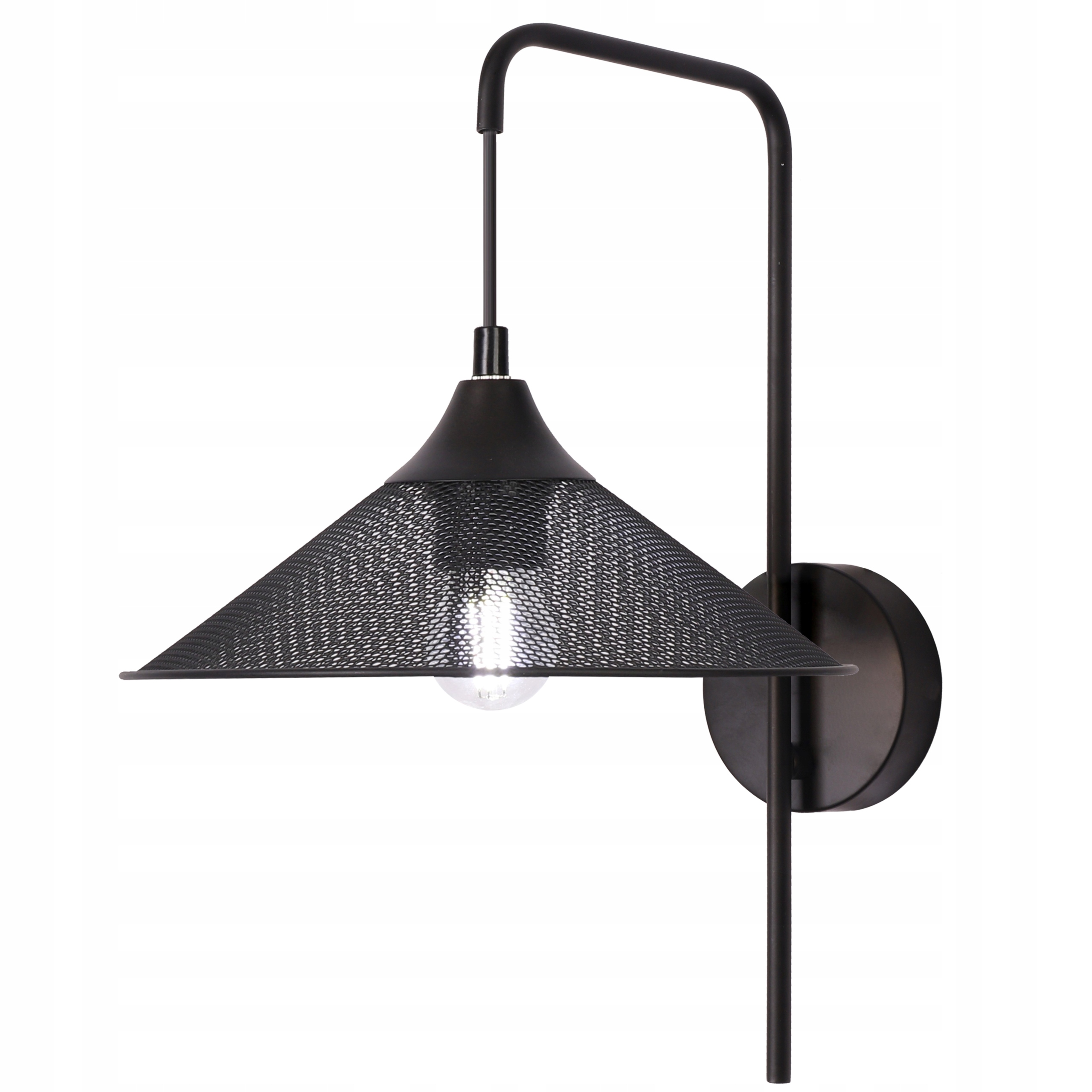 Nástěnná lampa, nástěnné svítidlo nad postel do ložnice obývacího pokoje, černá Kiruna