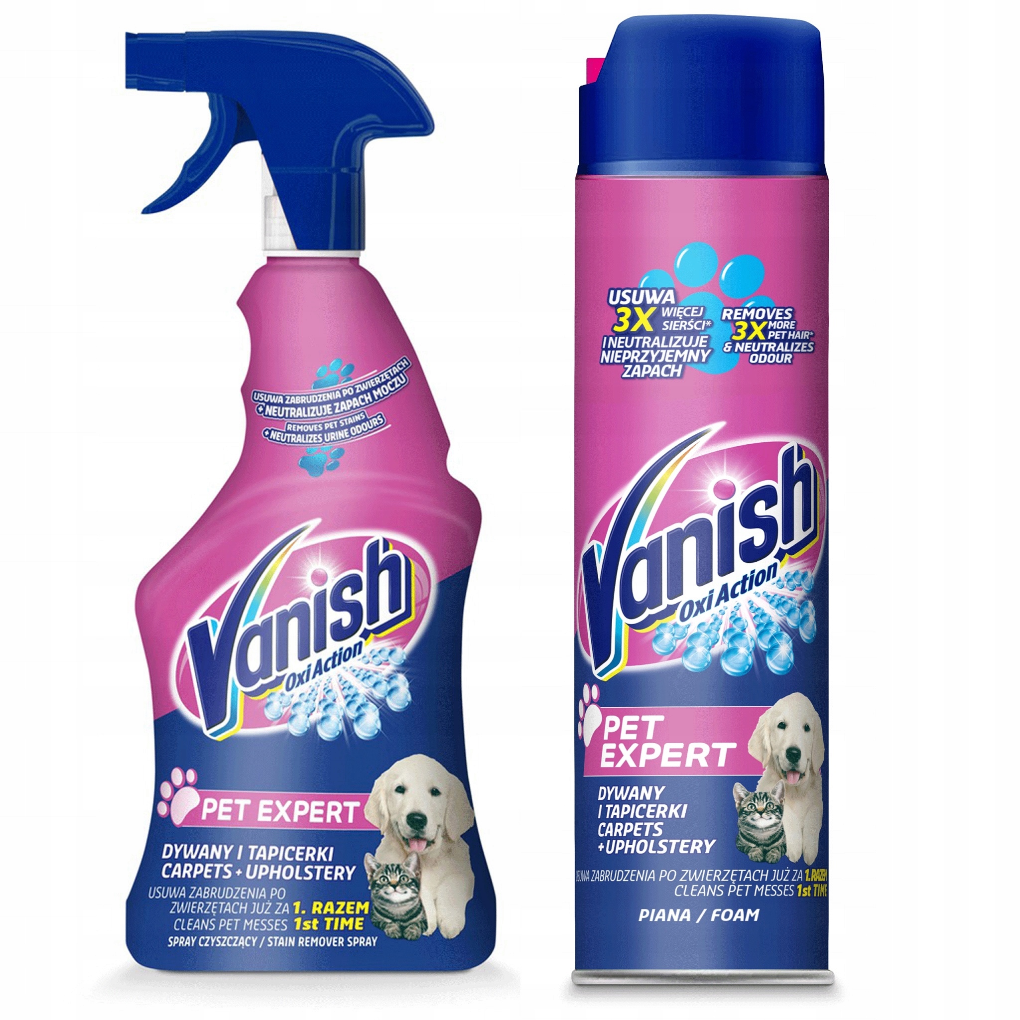

Zestaw Vanish Pet na Zabrudzenia po Zwierzętach