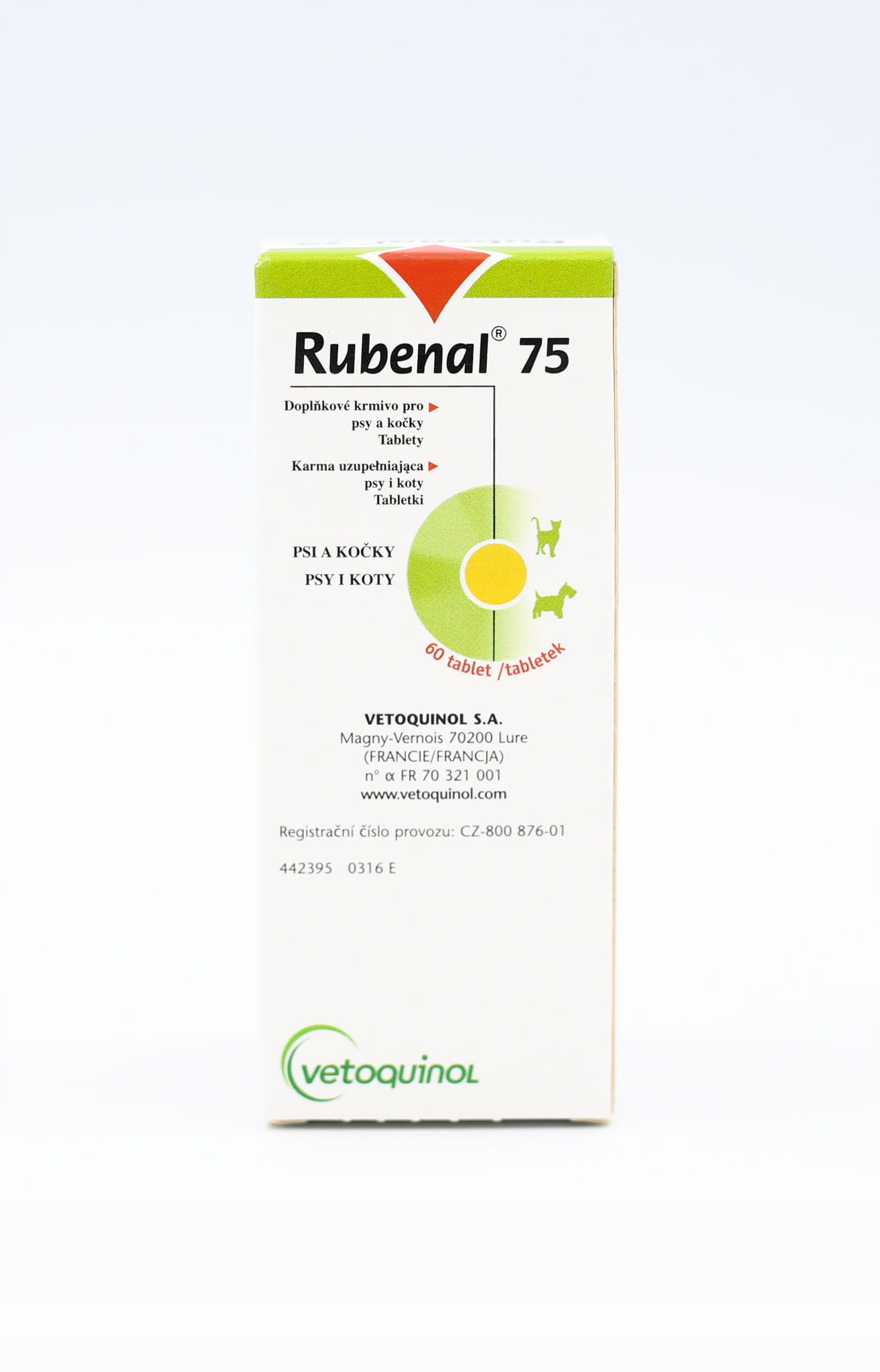 Vetoquinol Vetoquinol Rubenal 75 60tab