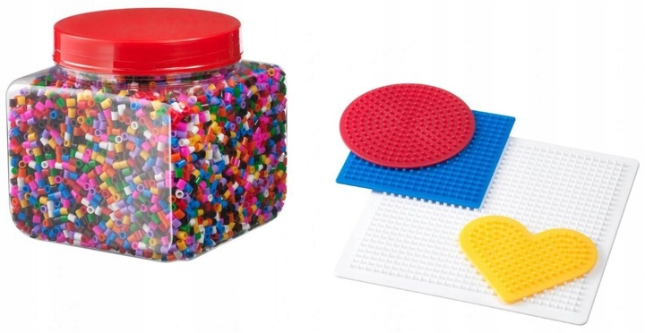 

Ikea Pyssla Kolor koraliki do prasowania +foremki